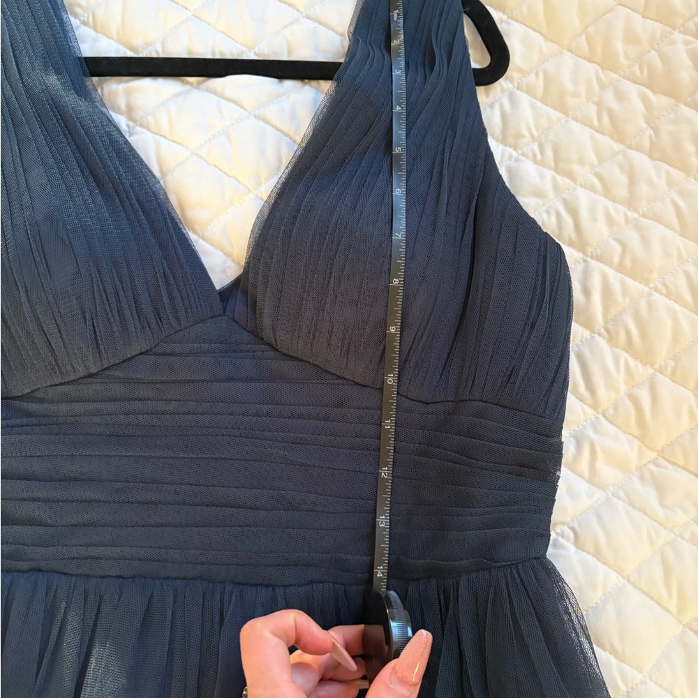 Chic Midnight Blue High-Low Dress - Picture 8 of 12